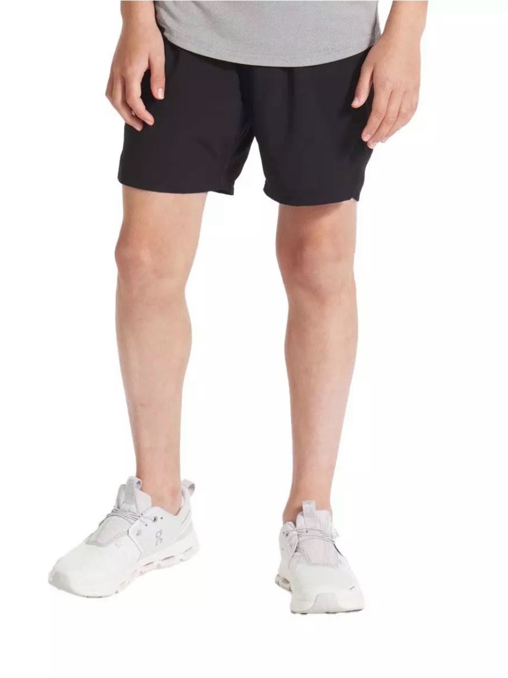 UNRL Youth Stride Hybrid Shorts Black Size YL 7.5" Inseam Athletic Activewear